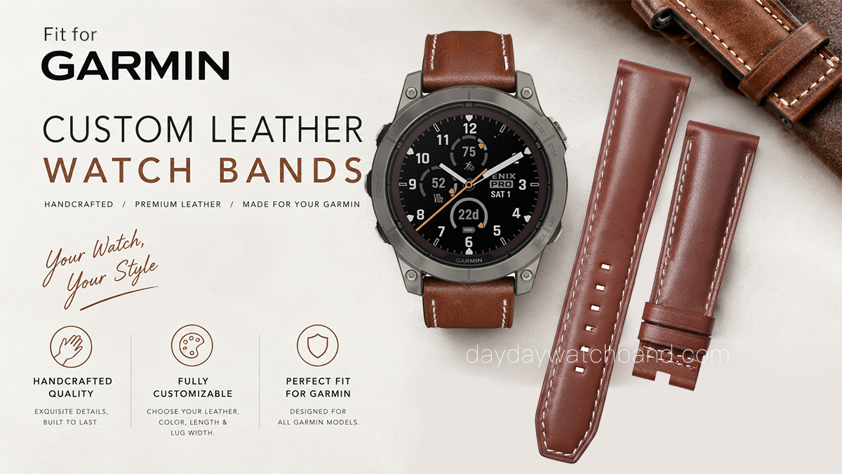 Cusrom watch band for Garmin Fenix