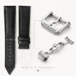 Custom Calfskin leather watch straps for Montblanc watch