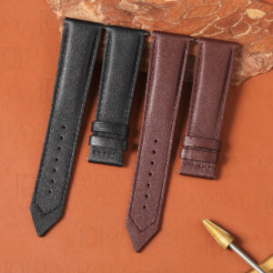Custom Quick Release Calfskin leather watch strap for Montblanc watch