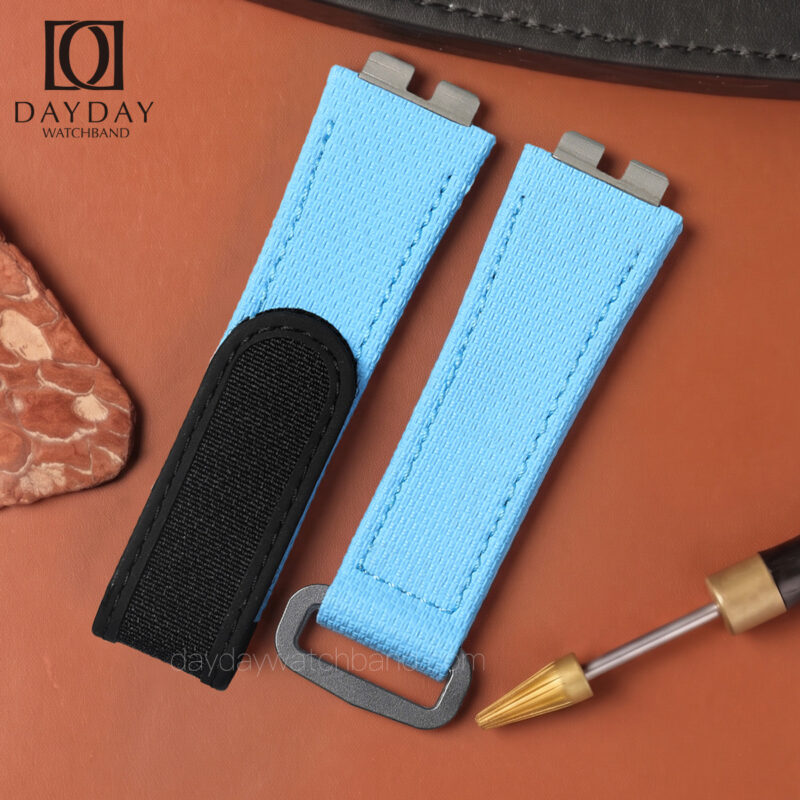 Custom Rubber Hook & Loop One-Click Strap for Hublot Watch