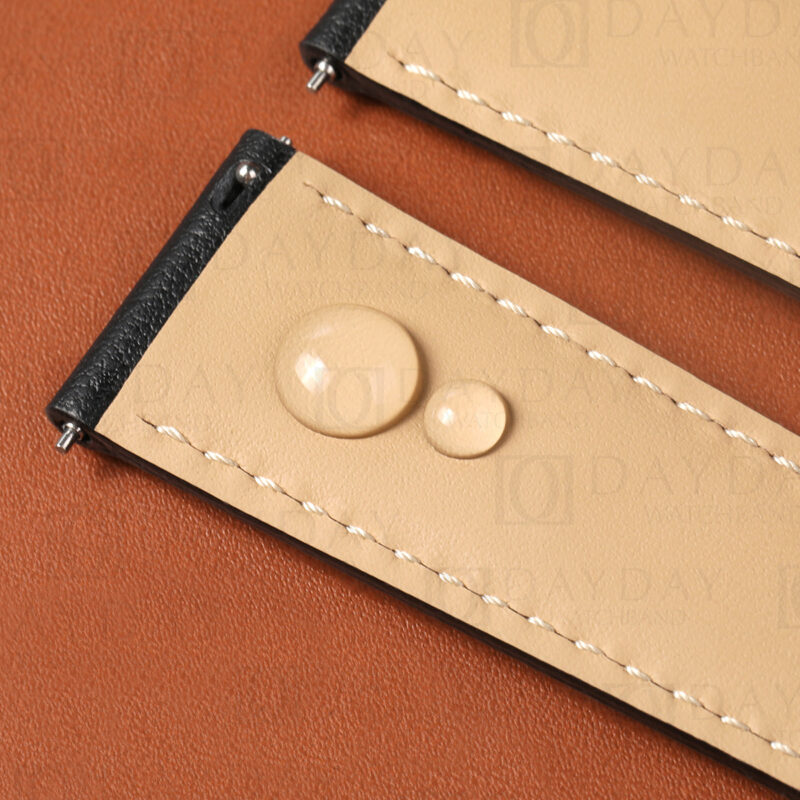 Custom handmade Quick Release Calfskin leather watch strap for Montblanc watch