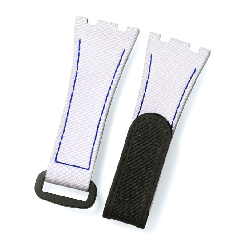 In Stock - Audemars Piguet Royal Oak Offshore strap Canvas Velcro watch band white In Stock - Audemars Piguet Royal Oak Offshore strap Canvas Velcro watch band white
