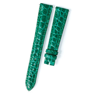 In stock – 17mm Green Round-Alligator leather watch strap fit for JLC Ladies