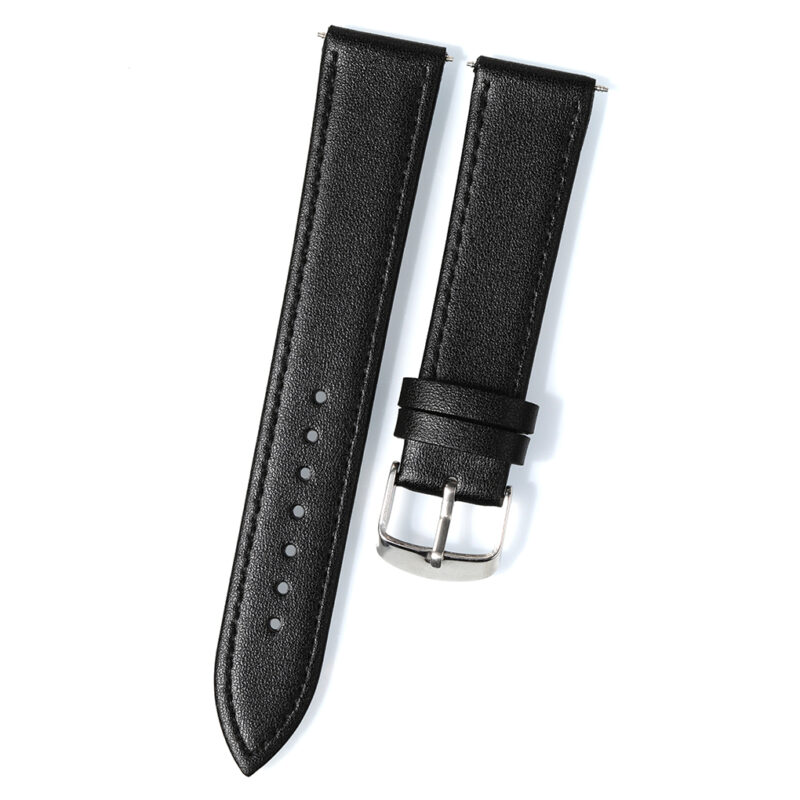 In stock – 20mm Black Calf leather watch strap fit for JLC