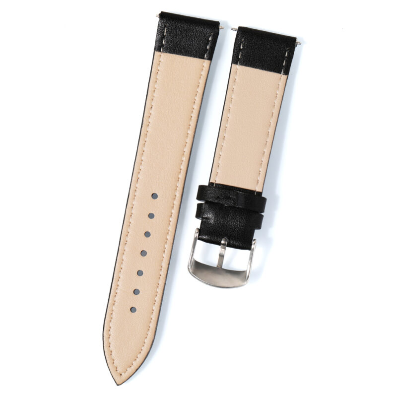 In stock – 20mm Black Calf leather watch strap fit for JLC