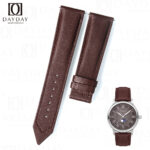 Handmade brown leather watch strap 20mm for montblanc